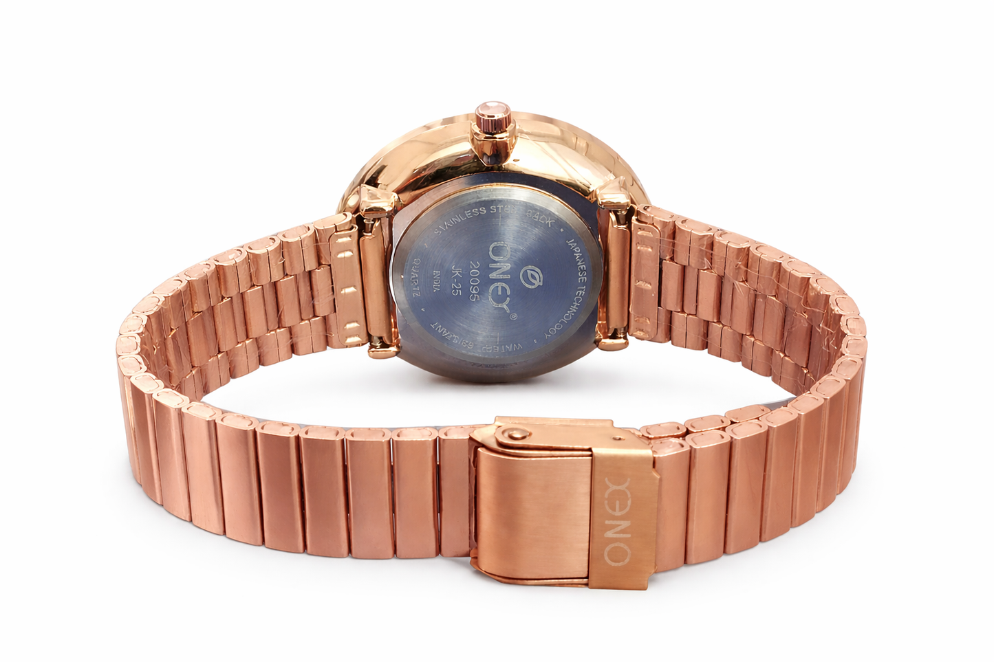 Onex Women’s Rose Gold Bracelet Watch with Rosegold Dial – Elegant Slim Analog Wrist Watch