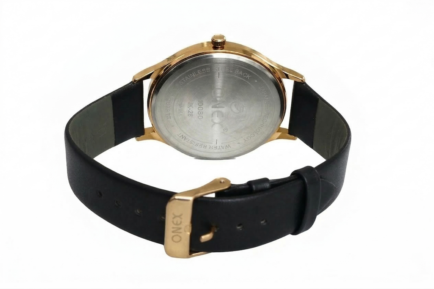 Onex Men’s Classic Black Dial Analog Watch with Black Leather Strap | Minimal Slim Design | Premium Quartz Movement