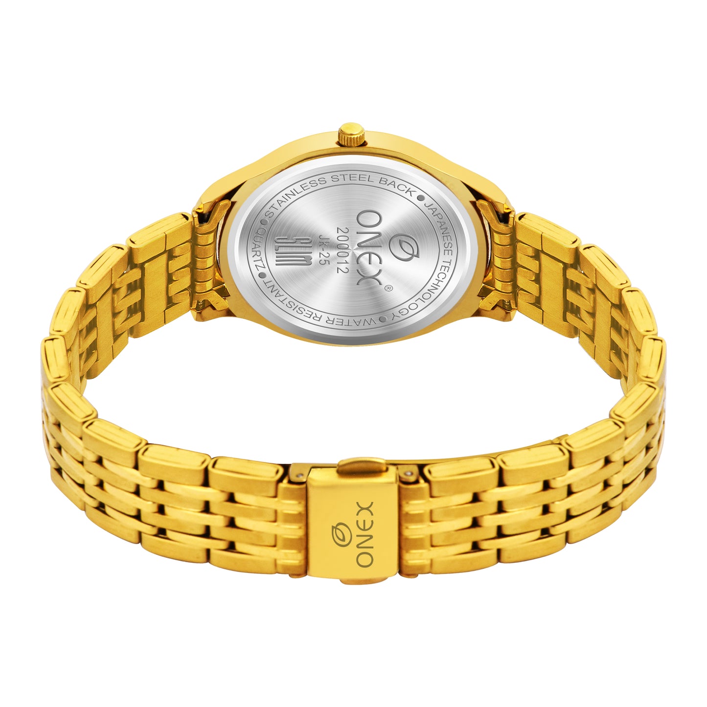 Exclusive India OneX Gold Analog Watch for Women | Premium Gold Finish Stainless Steel Strap