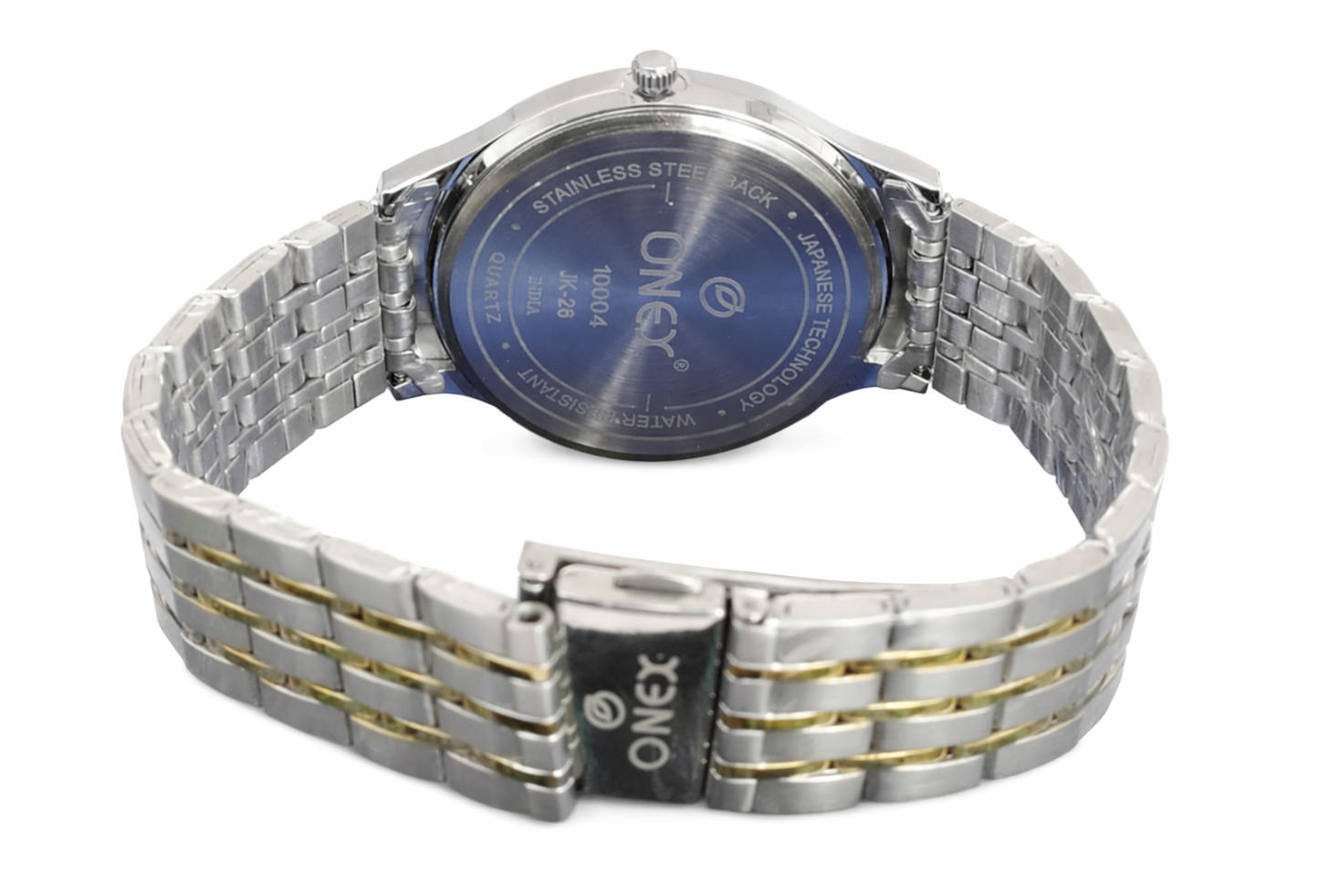 ONEX Men's Classic Black Dial Two-Tone Stainless Steel Analog Watch
