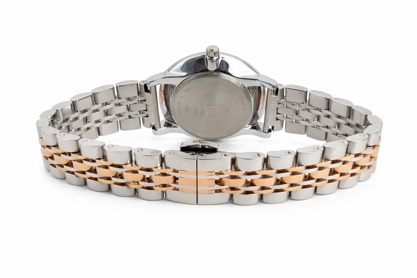 ONEX Women's Analog Wrist Watch for women | Two Tone Stainless Steel Bracelet Strap | Silver Sunray Dial | Premium Casual & Formal Watch