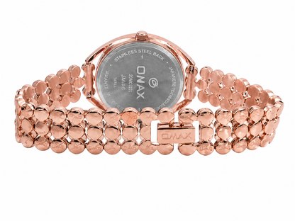 ONEX Elegant Rose Gold Bracelet Watch for Women | Stylish Black Dial Analog Watch | Party & Daily Wear