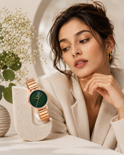 OneX Stylish Rose Gold Analog Watch for Women | Elegant Party & Daily Wear
