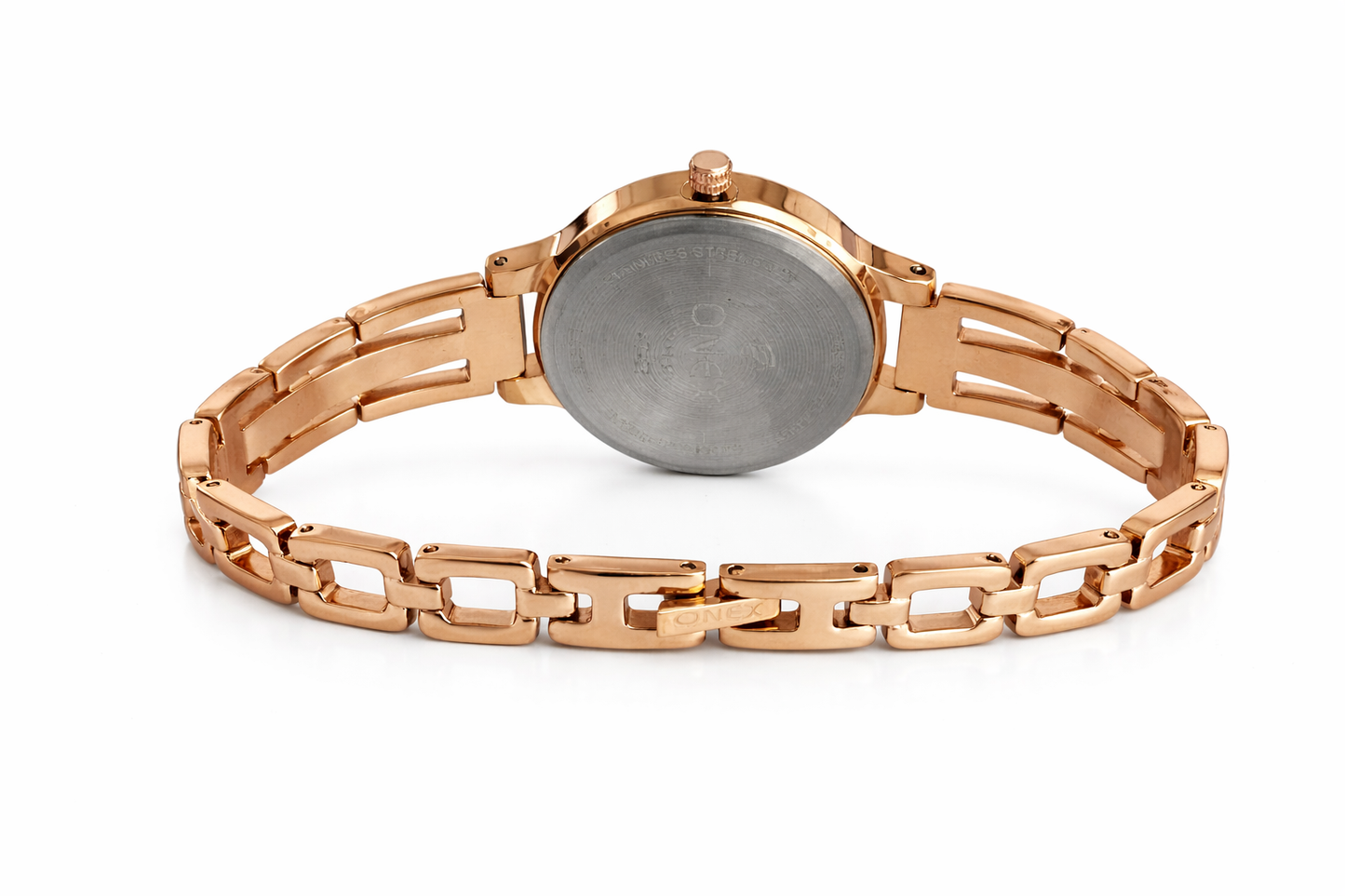 Onex Women’s Rose Gold Slim Bracelet Watch – Elegant Minimal Dial Design