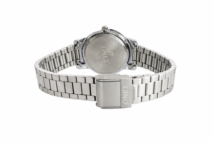 Onex Women’s Grey Sunray Dial Stainless Steel Bracelet Watch