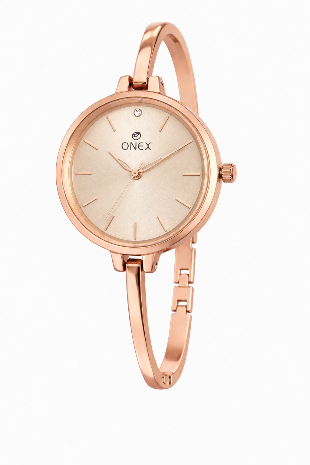 ONEX Women’s Rose Gold Analog Watch | Minimal Slim Bracelet Watch for Girls & Women