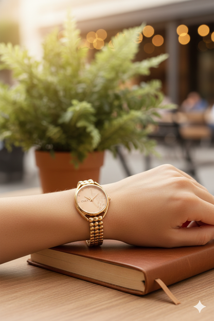 ONEX Elegant Rose Gold Bracelet Watch for Women | Stylish Rosegold Dial Analog Watch | Party & Daily Wear